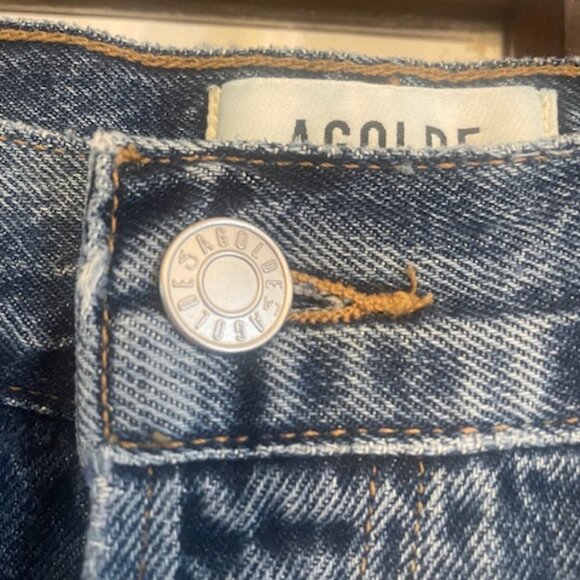 Agolde Riley Crop: High Rise Straight Jeans, Size 34. NWT. - Picture 2 of 6